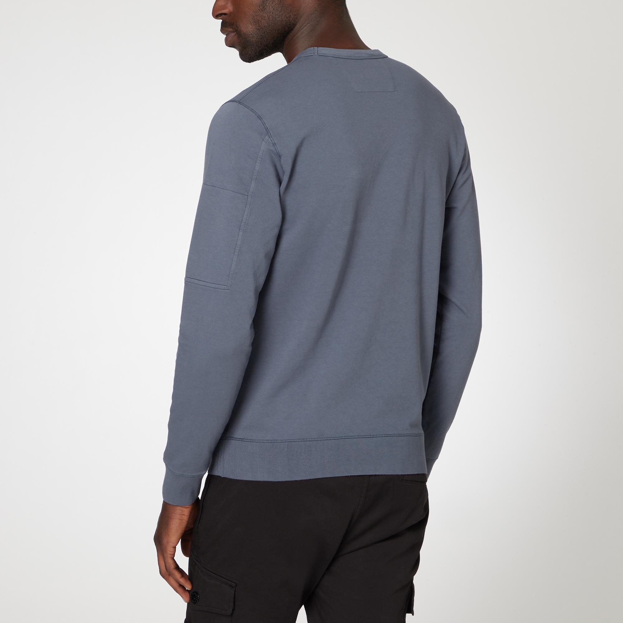 Sleeve Pocket Cotton Sweater